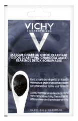 Vichy Entgiftende Holzkohle-Maske Klärung 2 x 6 ml Vichy Entgiftende Holzkohle-Maske Klärung 2 x 6 ml