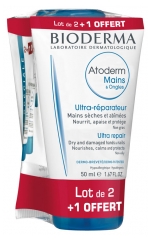 Bioderma Atoderm Reparierende Handcreme 2 x 50 ml + 1 GRATIS Bioderma Atoderm Reparierende Handcreme 2 x 50 ml + 1 GRATIS