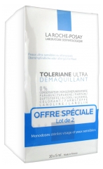 La Roche-Posay Tolériane Ultra Desmaquillante de Cara y Ojos Sensibles Lote de 2 x 30 Dosis La Roche-Posay Tolériane Ultra Desmaquillante de Cara y Ojos Sensibles Lote de 2 x 30 Dosis