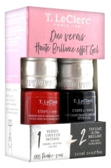 T.Leclerc Duo Vernis Haute Brillance Effet Gel 2 x 5 ml T.Leclerc Duo Vernis Haute Brillance Effet Gel 2 x 5 ml