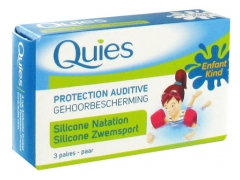 Quies Protection Auditive en Silicone Natation Enfant 3 Paires Quies Protection Auditive en Silicone Natation Enfant 3 Paires