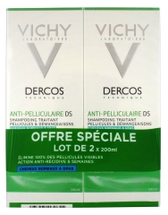 Vichy Dercos Champú Tratante Anticaspa Cabello Normal a Graso Lote de 2 x 200 ml Vichy Dercos Champú Tratante Anticaspa Cabello Normal a Graso Lote de 2 x 200 ml