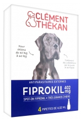 Clément Thékan Fiprokil 402 mg Très Grands Chiens 4 Pipettes Clément Thékan Fiprokil 402 mg Très Grands Chiens 4 Pipettes