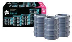 Tomme Tippee Nappies Bin Sangenic Tec Refill 12 Refills Tomme Tippee Nappies Bin Sangenic Tec Refill 12 Refills