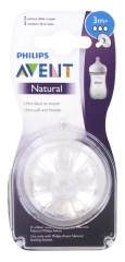 Avent Natural 2 Sauger mit Mittlerem Nahrungsfluss Ab 3 Monaten Avent Natural 2 Sauger mit Mittlerem Nahrungsfluss Ab 3 Monaten