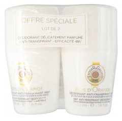 Roger & Gallet Déodorant Anti-Transpirant 48H Bois d'Orange Lot de 2 x 50 ml Roger & Gallet Déodorant Anti-Transpirant 48H Bois d'Orange Lot de 2 x 50 ml