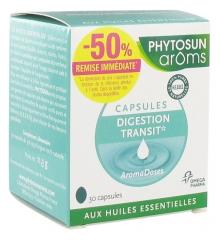 Phytosun Arôms Aromadoses Digestion-Transit 30 Capsules Offre Spéciale Phytosun Arôms Aromadoses Digestion-Transit 30 Capsules Offre Spéciale