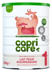 Capricare Lait de Chèvre 1 de 0 à 6 Mois 800 g Capricare Lait de Chèvre 1 de 0 à 6 Mois 800 g