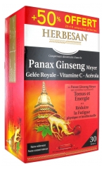 Herbesan Meyer Panax Ginseng Royal Jelly Vitamin C Acerola 20 Phials + 10 Free Herbesan Meyer Panax Ginseng Royal Jelly Vitamin C Acerola 20 Phials + 10 Free