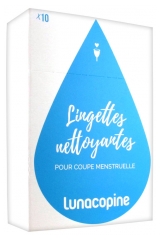 Lunacopine 10 Lingettes Nettoyantes Coupe Menstruelle Lunacopine 10 Lingettes Nettoyantes Coupe Menstruelle