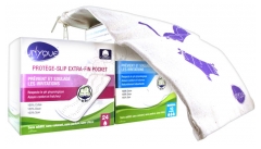 Unyque 24 Protège-Slips Extrafin Pochettes Individuelles + 10 Serviettes Extrafines - Normal Unyque 24 Protège-Slips Extrafin Pochettes Individuelles + 10 Serviettes Extrafines - Normal
