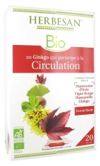 Herbesan Organic Circulation Ginkgo Complex 20 Phials of 15ml Herbesan Organic Circulation Ginkgo Complex 20 Phials of 15ml