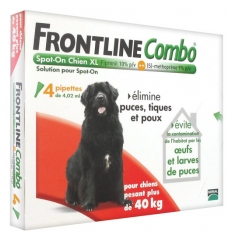 Frontline Combo Dog Size XL (40-60kg) 4 Pipettes Frontline Combo Dog Size XL (40-60kg) 4 Pipettes