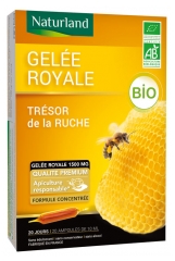 Naturland Organic Royal Jelly 20 Phials of 10ml Naturland Organic Royal Jelly 20 Phials of 10ml