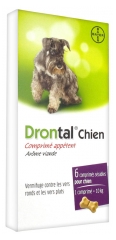 Bayer Drontal Chien Comprimé Appétent 6 Comprimés Bayer Drontal Chien Comprimé Appétent 6 Comprimés