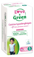 Love & Green Hypoallergenes Höschen 16 Höschen Größe 6 (+ 16 kg) Love & Green Hypoallergenes Höschen 16 Höschen Größe 6 (+ 16 kg)