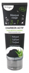 Bio4you 3 in 1 Face Mask Active Charcoal 100ml Bio4you 3 in 1 Face Mask Active Charcoal 100ml