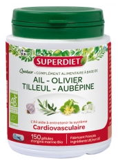 Super Diet Organic Garlic Quatuor Cardiovascular 150 Capsules Super Diet Organic Garlic Quatuor Cardiovascular 150 Capsules