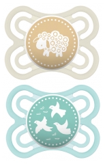 MAM 2 Soothers Perfect Silicone 0 to 6 Months MAM 2 Soothers Perfect Silicone 0 to 6 Months