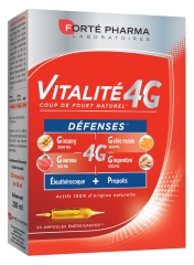 Forté Pharma Vitalité 4G Défenses 20 Ampoules Energisantes Forté Pharma Vitalité 4G Défenses 20 Ampoules Energisantes