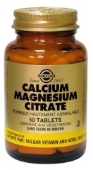 Solgar Calcium Magnesium Citrate 50 Tablets Solgar Calcium Magnesium Citrate 50 Tablets