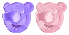 Avent 2 Orthodontic Silicone Soother Soothie 0-3 Months Avent 2 Orthodontic Silicone Soother Soothie 0-3 Months