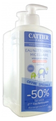 Cattier Bébé Eau Nettoyante Micellaire Hypoallergénique Lot de 2 x 500 ml Cattier Bébé Eau Nettoyante Micellaire Hypoallergénique Lot de 2 x 500 ml