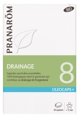 Pranarôm Oléocaps + 8 Entwässerung Bio 30 Kapseln Pranarôm Oléocaps + 8 Entwässerung Bio 30 Kapseln