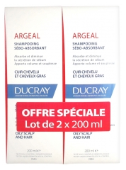 Ducray Argéal Sebum-Absorbing Shampoo 2 x 200ml Ducray Argéal Sebum-Absorbing Shampoo 2 x 200ml