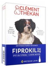 Clément Thékan Fiprokil 134 mg Chiens Moyens 4 Pipettes Clément Thékan Fiprokil 134 mg Chiens Moyens 4 Pipettes