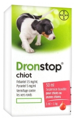 Bayer Dronstop Chiot Suspension Buvable 50 ml Bayer Dronstop Chiot Suspension Buvable 50 ml