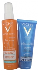 Vichy Capital Soleil Beach Protect Spray Anti-Déshydratation SPF 50+ 200 ml + Idéal Soleil Lait Apaisant Après-Soleil 100 ml Offert Vichy Capital Soleil Beach Protect Spray Anti-Déshydratation SPF 50+ 200 ml + Idéal Soleil Lait Apaisant Après-Soleil 100 ml Offert