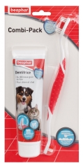 Beaphar Combi-Pack Dentifricio e Spazzola per Cani e Gatti
