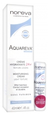 Noreva Aquareva Moisturising Cream Light Texture 40ml + Free Lip Balm 4g Noreva Aquareva Moisturising Cream Light Texture 40ml + Free Lip Balm 4g