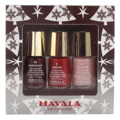 Mavala Gold Set 3 Mini Color Nail Colors Cream 5ml Mavala Gold Set 3 Mini Color Nail Colors Cream 5ml