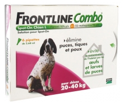 Frontline Combo Dog Size L 6 Pipettes Frontline Combo Dog Size L 6 Pipettes