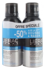 Lierac Homme Mousse Hydratante Protectrice Lot de 2 x 150 ml Lierac Homme Mousse Hydratante Protectrice Lot de 2 x 150 ml