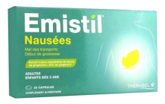 Therabel Emistil Nausées 20 Capsules Therabel Emistil Nausées 20 Capsules