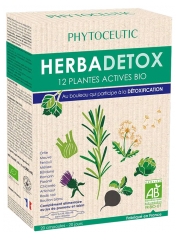 Phytoceutic Herbadetox 12 Plantes Actives Bio 20 Ampoules Phytoceutic Herbadetox 12 Plantes Actives Bio 20 Ampoules