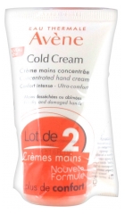 Avène Cold Cream Crème Mains Concentrée Lot de 2 x 50 ml Avène Cold Cream Crème Mains Concentrée Lot de 2 x 50 ml