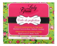 Lady Green Voile de Perfection Grüner Tee Matifying Leaves 50 Blätter Lady Green Voile de Perfection Grüner Tee Matifying Leaves 50 Blätter