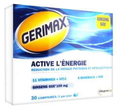 Gerimax Active l'Énergie 30 Comprimés Gerimax Active l'Énergie 30 Comprimés