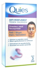 Quies Antironquidos Dilatador Nasal Pequeño Mediano Quies Antironquidos Dilatador Nasal Pequeño Mediano