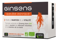 Santé Verte Ginseng Royal Jelly 10 Phials Santé Verte Ginseng Royal Jelly 10 Phials
