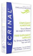 Ecrinal Complément Alimentaire Force & Beauté Ongles et Cheveux 30 Capsules Ecrinal Complément Alimentaire Force & Beauté Ongles et Cheveux 30 Capsules
