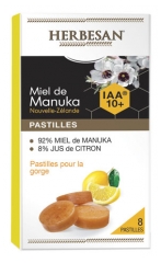 Herbesan Manuka Honey Lozenges Honey Lemon IAA 10+ 8 Lozenges Herbesan Manuka Honey Lozenges Honey Lemon IAA 10+ 8 Lozenges