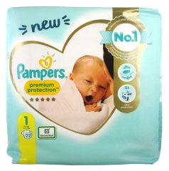 Pampers New Baby 22 Nappies Size 1 (2-5kg) Pampers New Baby 22 Nappies Size 1 (2-5kg)