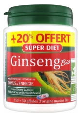 Super Diet Ginseng Panax CA Meyer Bio 150 Gélules + 30 Gélules Offertes Super Diet Ginseng Panax CA Meyer Bio 150 Gélules + 30 Gélules Offertes