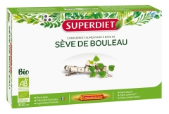 Superdiet Organic Birch Sap 20 Phials Superdiet Organic Birch Sap 20 Phials