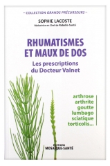 Docteur Valnet Livre Rhumatismes et Maux de Dos par Sophie Lacoste Docteur Valnet Livre Rhumatismes et Maux de Dos par Sophie Lacoste